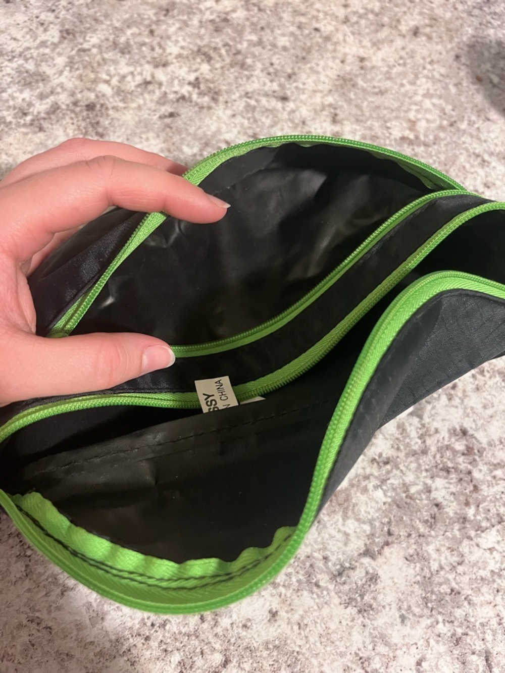 Vintage 90s Lazer Sport Green and Black Fanny Pack Bag - Picture 5 of 10